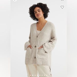 Rib knit cardigan H&M